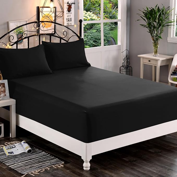Elegant Comfort 1500 Premium Quality Fitted Sheet Ultra Soft 18-24 Inch Extra - Image 2
