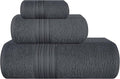 BOUTIQUO Ultra Soft 3 Pack Cotton Towel Set, Contains a Bath Towels 28x55 inch by BOUTIQUO