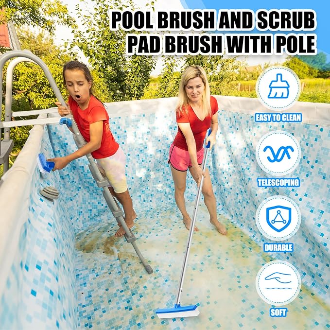 Tioncy 3 Pcs Pool Brushes Kit - Image 5
