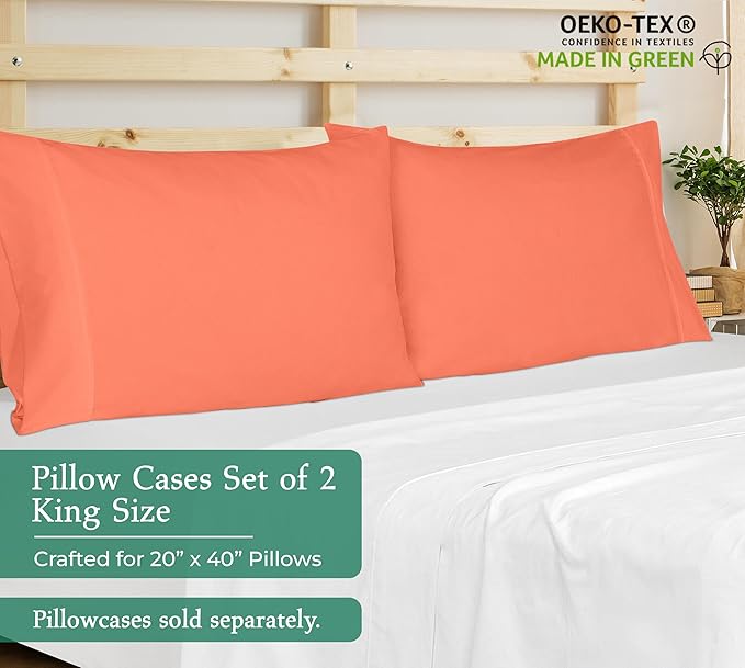 Royale Linens King Pillowcase Set of 2 - Image 2
