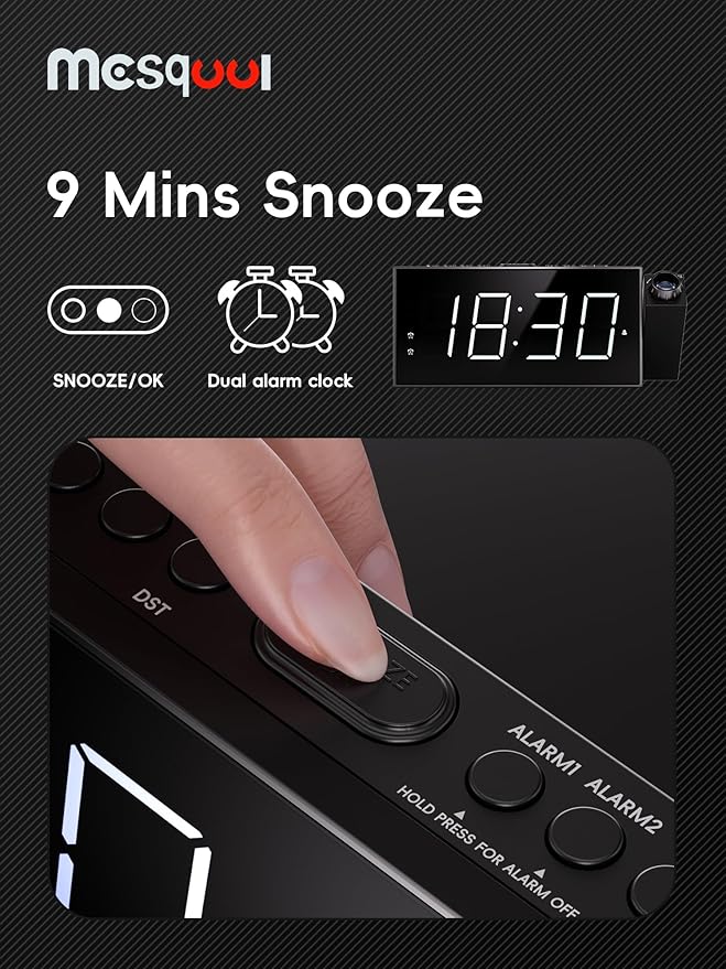 Projection Digital Alarm Clock - Image 8