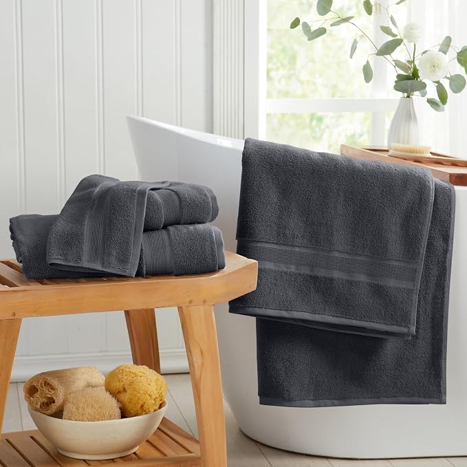 Springtree Home Luxury Viscose from Bamboo Bath Towel Set 6 Piece Set | 35% - Image 9