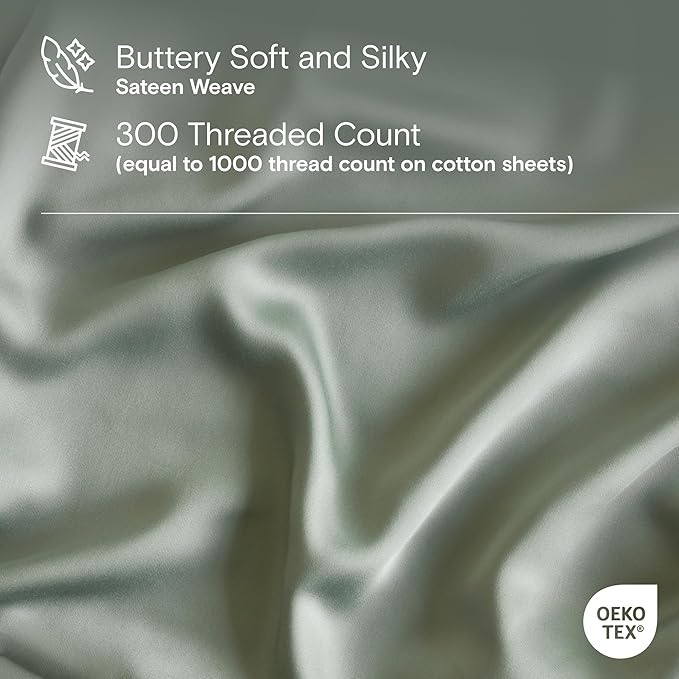 DOZ Sheet Set, 100% Viscose derived from Bamboo, Organically Grown, Buttery Soft - Image 3