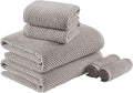 Madison Park Bathroom Towel Set of 6 Diagonal Ribbed, 500 GSM by MADISONPARK