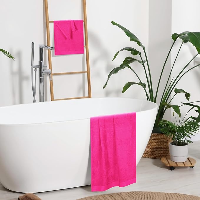 Ultra Soft 3 Pack Cotton Towel Set, Contains a Bath Towels 28x55 inch, a Hand - Image 5
