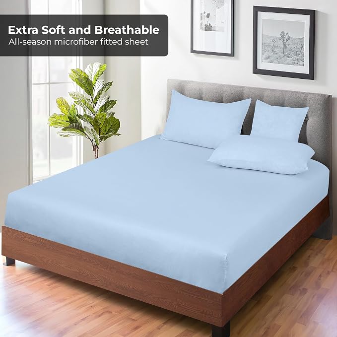 Royale Linens Fitted Sheet Twin - Image 4