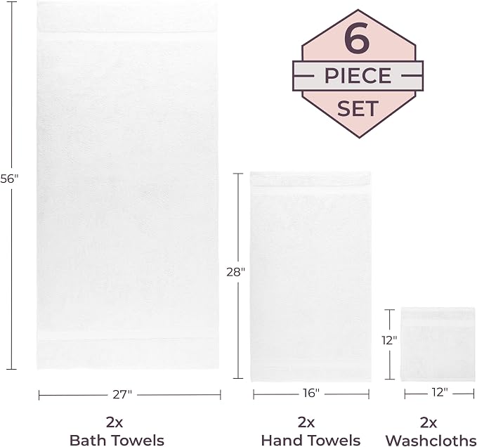 Lavish Home 6 Piece Towel Set - Image 6