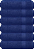 GLAMBURG Ultra Soft 6-Piece Hand Towel Set 16x28-100% Ringspun Cotton by GLAMBURG