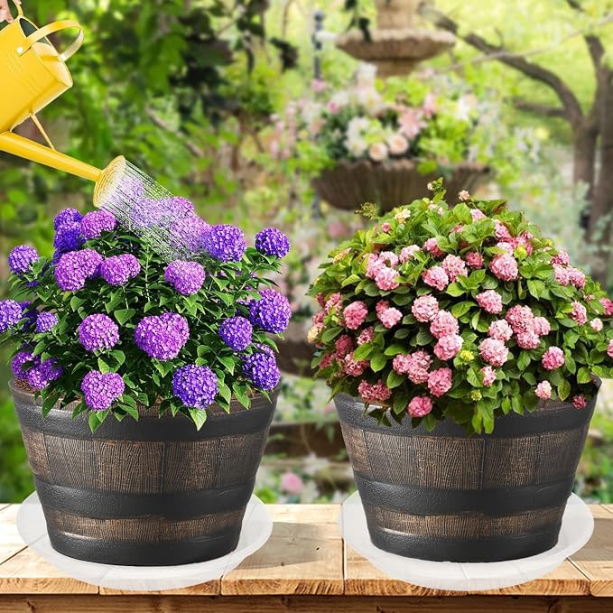 Plant Saucer - 2 Pack 22 Inch Extra Large Durable Plastic Plant Trays Clear - Image 4