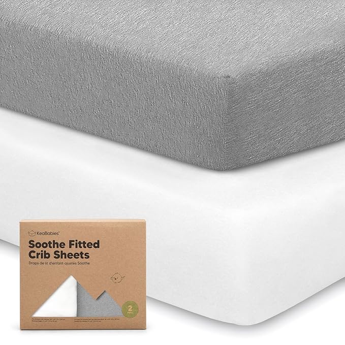 KeaBabies 2-Pack Organic Crib Sheets by KeaBabies