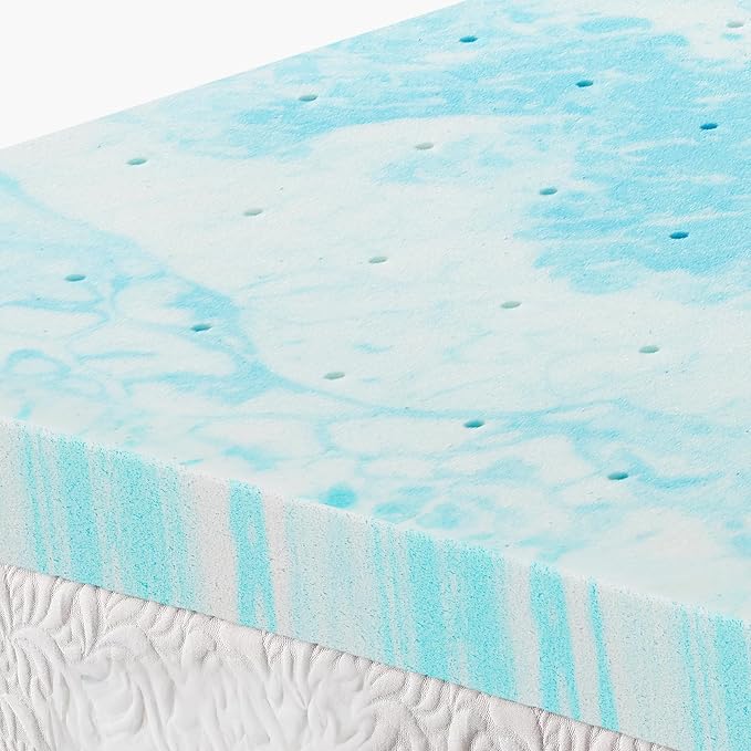 OLIXIS Gel Memory Foam Mattress Topper, King 3 Inch, Cooling Gel Infused Soft - Image 7