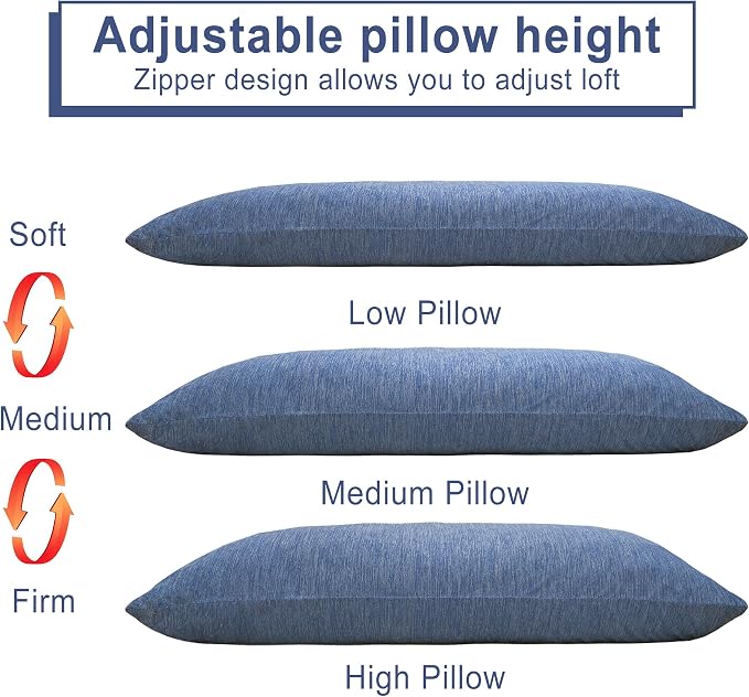 DWCN Memory Foam Body Pillow – Cooling Breathable & Supportive Full Length - Image 5