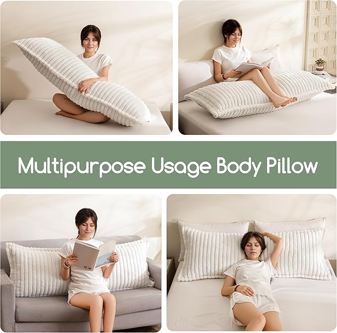 HIGOGOGO Memory Foam Body Pillow, Thickened Large Long Bed Pillow - Image 4