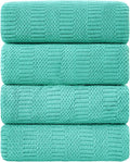 Ycosy 4 Pack Extra Large Microfiber Bath Towels Set, 35x70 inches, Less Lint by Ycosy