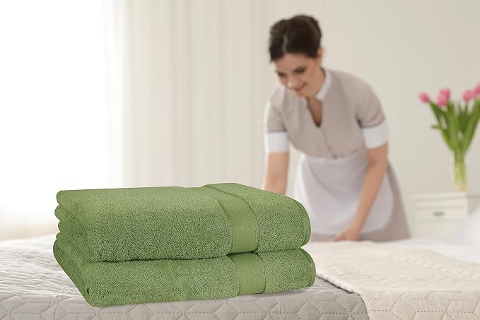 GLAMBURG 700 GSM Premium Cotton 2-Pack Oversized Extra Large Bath Sheet Set - Image 3