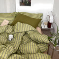 mixinni Vintage Stripes Duvet Cover Set King by mixinni