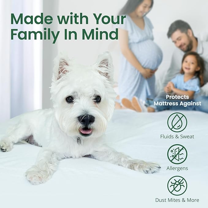SafeRest Waterproof Queen Size Mattress Protector - Image 6