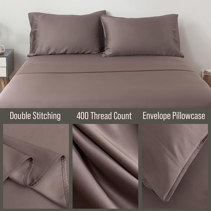 Bella Coterie | Luxury Bamboo Viscose Queen Size Pillowcase Set | 100% - Image 3