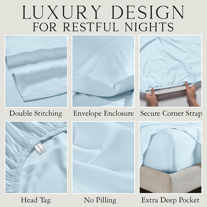 Karissa Mae Cooling Bamboo Viscose King Size Pillowcase Set | 100% FSC - Image 3