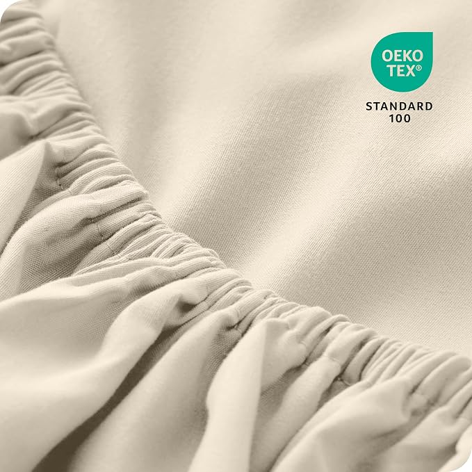 Bare Home 2-Pack Fitted Bottom Sheets Split King - Image 5