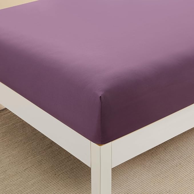 Queen Fitted Sheet Only with Full Elastic & Built in Corner Sheet Straps to - Image 3