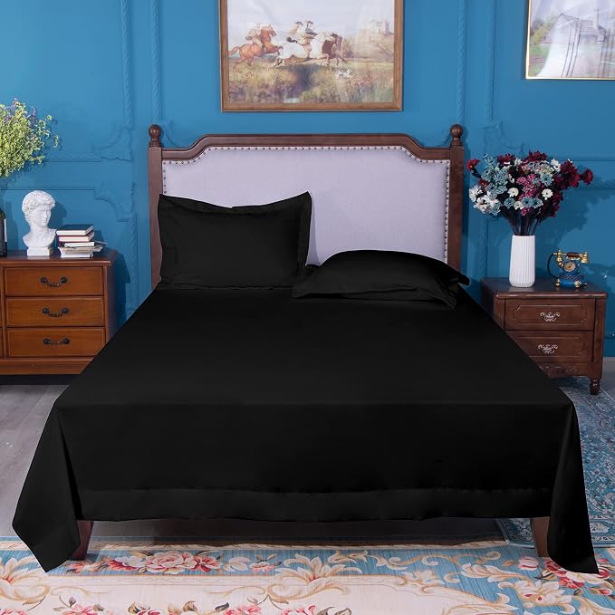 NTBAY California King Flat Sheet Only - Image 4