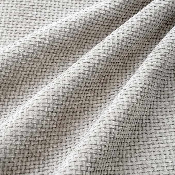 MIULEE Pack of 4 Couch Throw Pillow Covers 18x18 Inch Light Gray Soft - Image 3