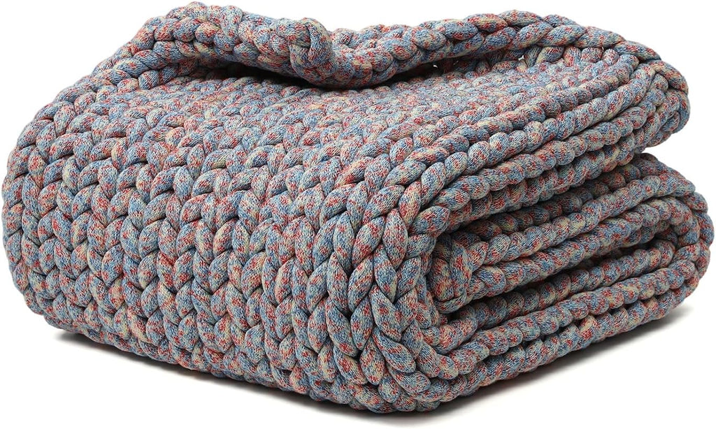 YnM Weighted Blanket, Handmade Chunky Knitted Design, Soft and Cozy, by YNM