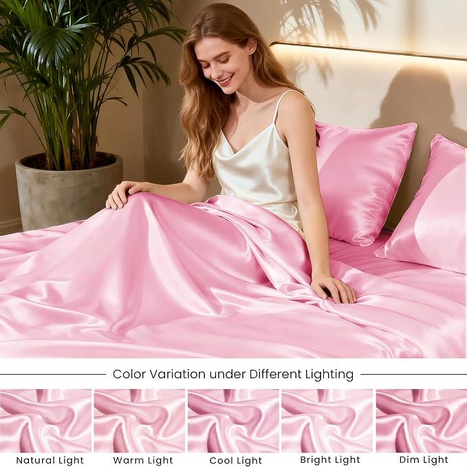 Love's cabin Satin Queen Sheets Set - Image 7