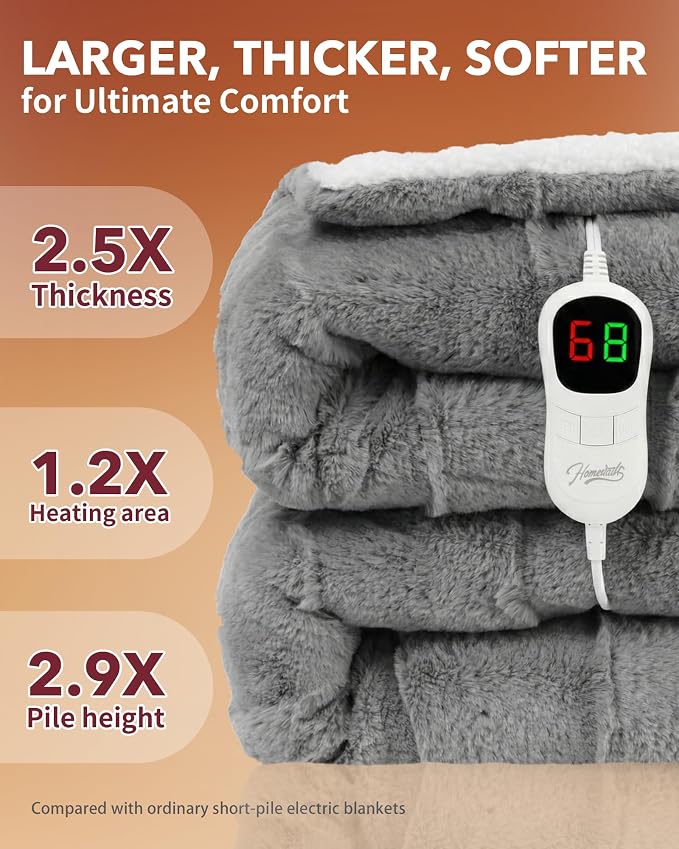 Homemate Heated Blanket Electric Throw - Image 3