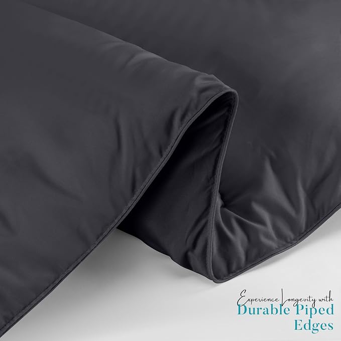 Utopia Bedding King Comforter Duvet Insert, Quilted Grey Comforter - Image 6