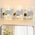 Modern LED Bathroom Light Fixtures Dimmable 3-Light Chrome Vanity Light by NADOSAHomeLighting