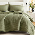 Comfort Spaces King Quilt Set Modern Reversible Plaid Coverlet King Bedding Set by ComfortSpaces