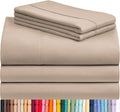 LuxClub 5 PC Split King Sheet Set, Breathable Luxury Bed Sheets, Deep Pockets by LuxClub
