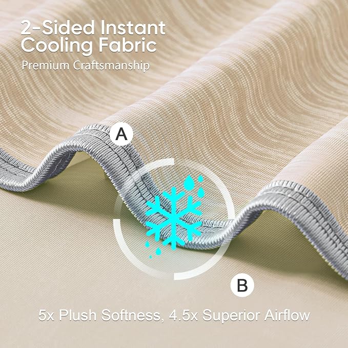 KMUSET Cooling Blanket Twin XL, Double Sided Summer Cooling Blankets - Image 3