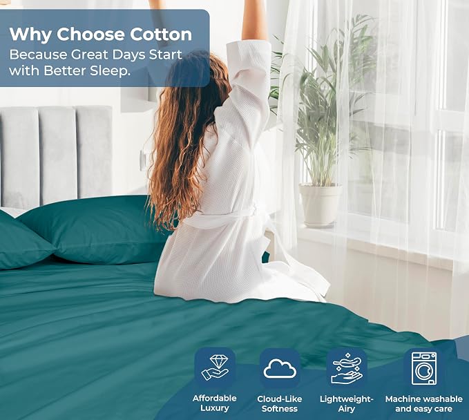 Royale Linens 100% Organic Cotton King Flat Sheet Only - Image 7