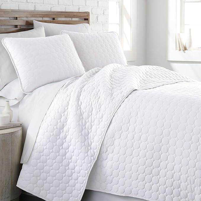 Southshore Fine Living, Inc. King Size White Quilt Bedding Set by SouthshoreFineLivingInc