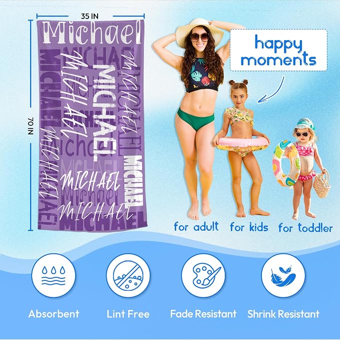JML Personalized Beach Towel - Image 3