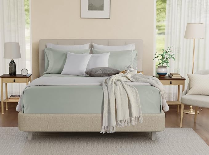 Deep Pocket Full Sheets Set, Egyptian Cotton Sheets Full Size Bed Set - Image 3