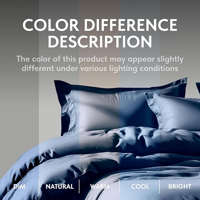White Classic Navy Duvet Cover Queen Size - Image 6
