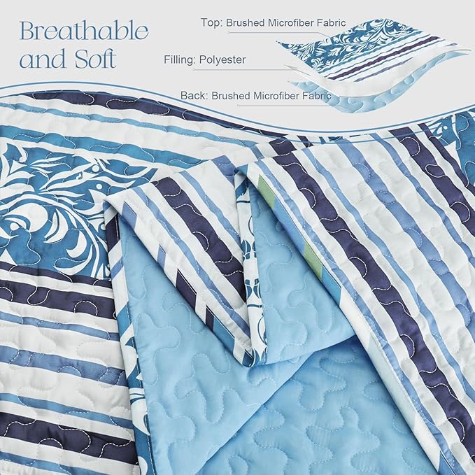 Exclusivo Mezcla Reversible Boho Quilts Queen Size - Image 4