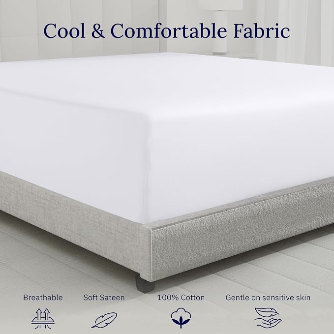 California Design Den Luxurious King Size Fitted Sheet Only - Image 7