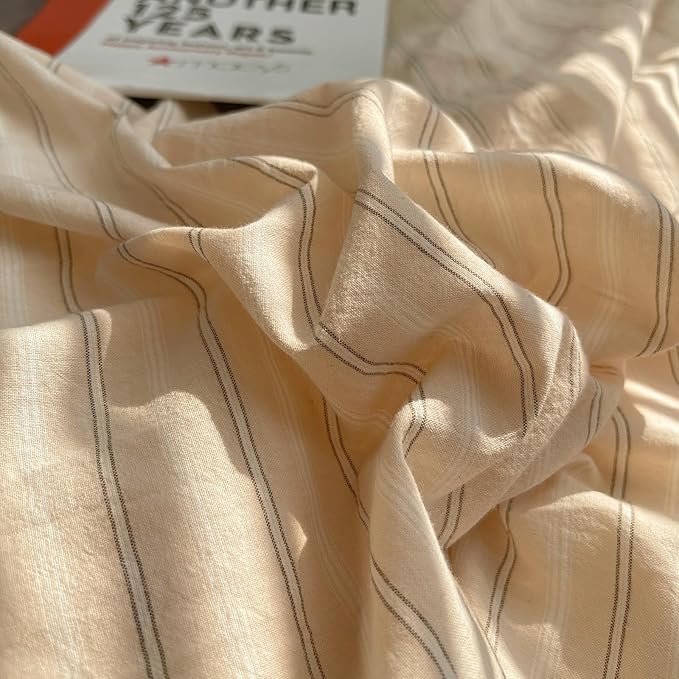 mixinni Retro Striped Duvet Cover Set King Size - Image 7
