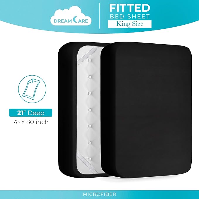 DREAMCARE King Fitted Sheet Only - Image 4