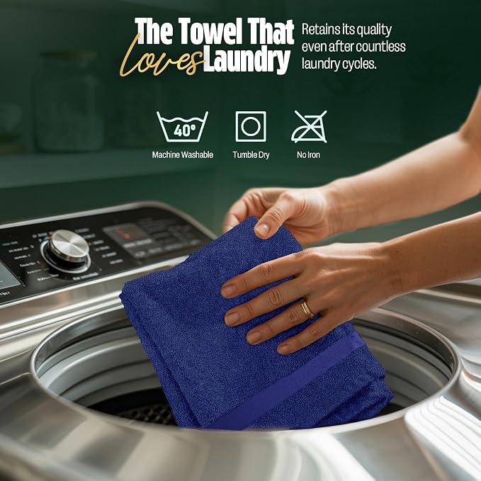 Pearl Linens Pack of 24 100% Cotton Hand Towels, Salon Towels - Image 4