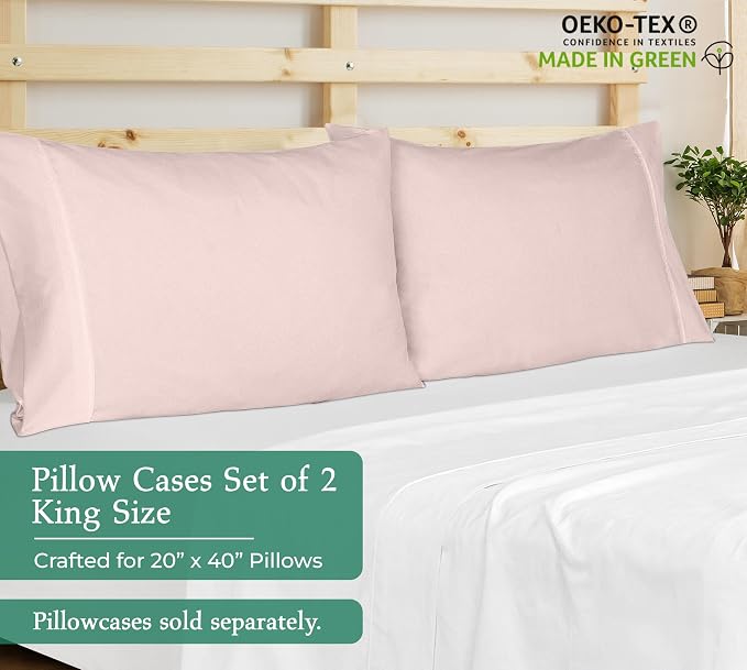 Royale Linens King Pillowcase Set of 2 - Image 2
