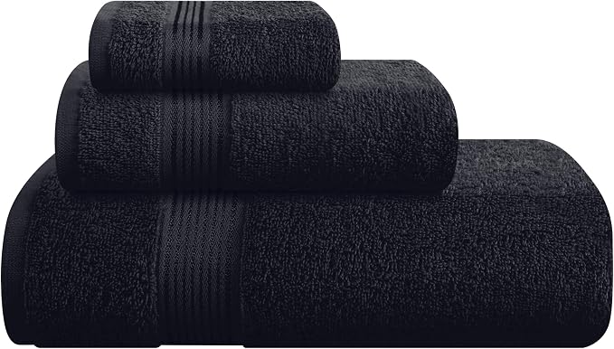 Belizzi Home Ultra Soft 3 Pack Cotton Towel Set, Contains a Bath Towel 28x55 by Unknown