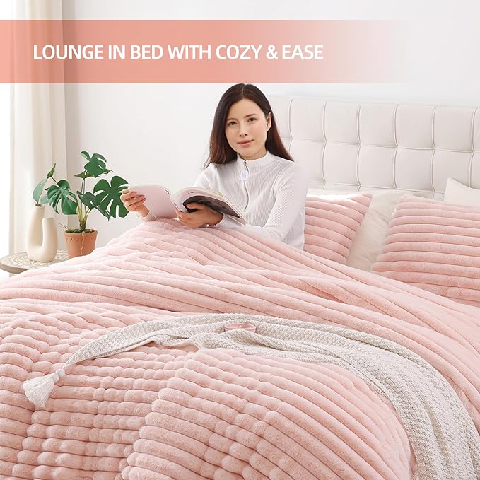 Smoofy Fluffy King Size Comforter Set 3 Pieces - Image 6