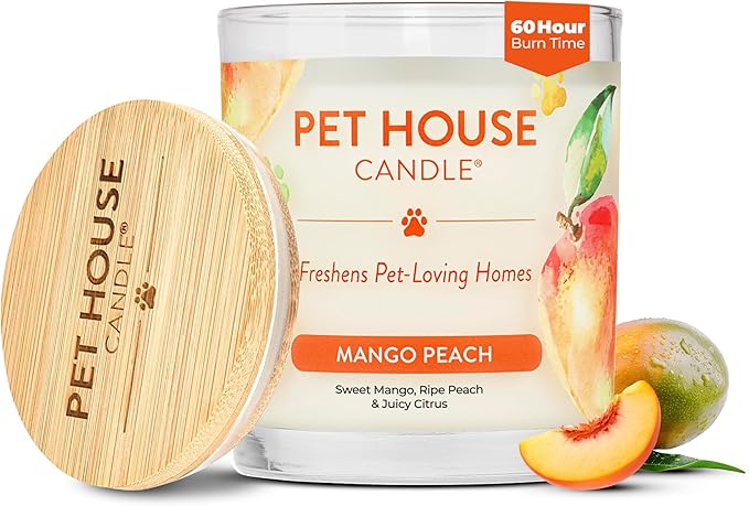 Pet House Plant-Based Pet Odor Candles, Clean Burning, Long Lasting Candle by OneFurAll