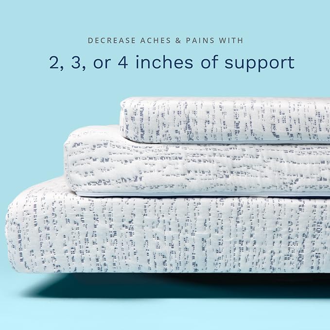 ViscoSoft 3 Inch Memory Foam Mattress Topper Short Queen - Image 6